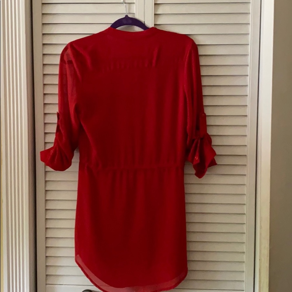 Red Mini Dress - Picture 2 of 3